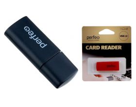 Картридер Perfeo Card Reader Micro SD, (PF-VI-R023 Black) чёрный