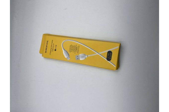 Кабель USB - Lightning BOROFONE BX19, 2,4A (белый) 1м (УЦЕНКА! МЯТАЯ УПАКОВКА)