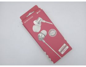 Наушники вакуумные проводные BOROFONE BM35 Farsighted universal earphones (серебристый) (УЦЕНКА! МЯТАЯ УПАКОВКА)
