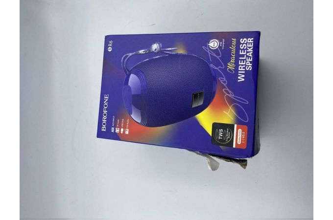 Портативная беспроводная колонка BOROFONE BR6 Miraculous sports wireless speaker (синий) (УЦЕНКА! МЯТАЯ УПАКОВКА)