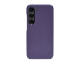 Чехол для SAMSUNG S23 Кожа (Фиолетовая)