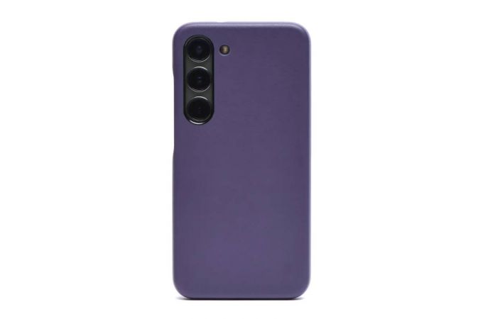Чехол для SAMSUNG S23 Кожа (Фиолетовая)