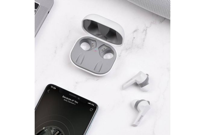 Наушники вакуумные беспроводные HOCO ES34 Pleasure wireless headset Bluetooth (белый)