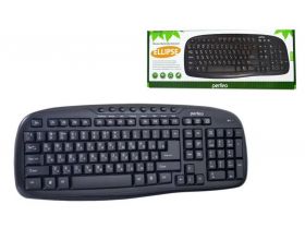 Клавиатура беспроводная Perfeo "ELLIPSE" Multimedia, USB PF_5192 (черный)