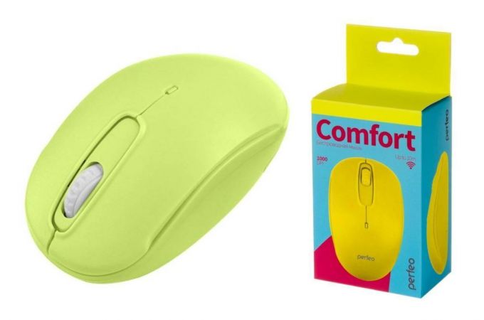 Мышь беспроводная Perfeo "COMFORT", 3 кн, DPI 1000, USB PF_A4775 (ваниль)