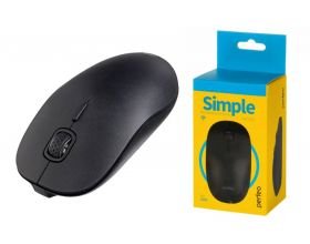 Мышь беспроводная Perfeo "SIMPLE", 4 кн, DPI 800-1200, USB, PF_A4494 (черный)