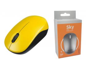 Мышь беспроводная Perfeo "SKY", 3 кн, DPI 1200, USB PF_A4505 (желтый)