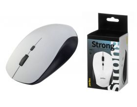 Мышь беспроводная Perfeo "STRONG", 4 кн, DPI 800-2400, USB, PF_A4771 (белый)