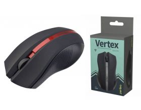 Мышь беспроводная Perfeo "VERTEX", 3 кн, DPI 1000, USB (черно-красный)