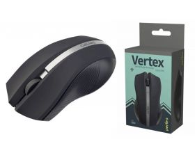 Мышь беспроводная Perfeo "VERTEX", 3 кн, DPI 1000, USB, PF_A4497 (черно-серебристый)