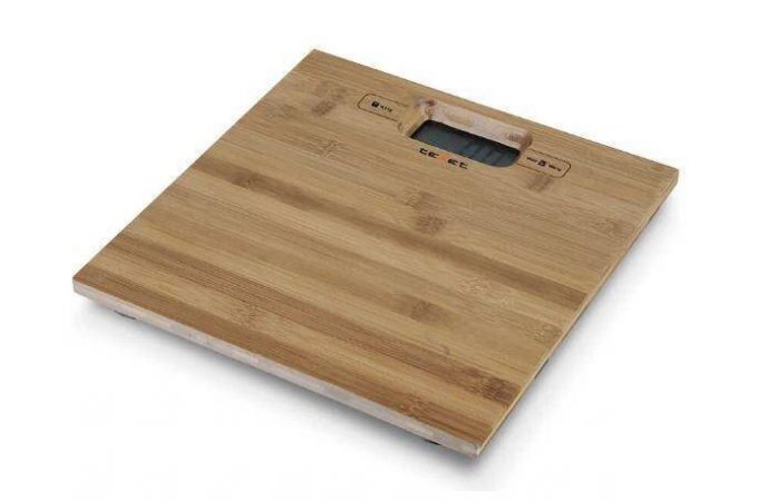 Весы кухонные TEXET TSC-01w бамбук электронные до 5 кг,
