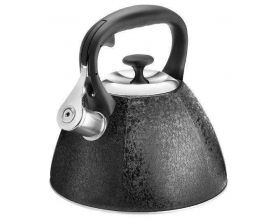 Чайник со свистком LARA LR00-72 черный 3.0 литра, свисток