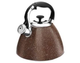 Чайник со свистком LARA LR00-73 терракотовый 3.3 литра, свисток
