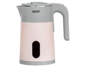 Чайник ECON ECO-1883 розовый 1500Вт, 1,7л нерж.,