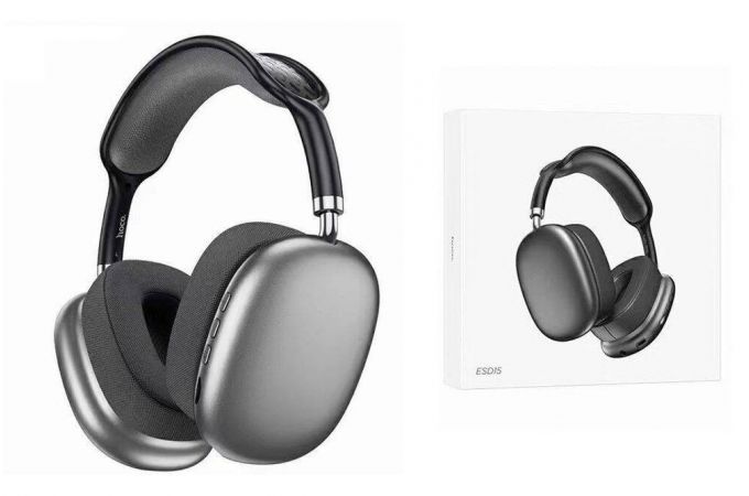 Наушники мониторные беспроводные Hoco ESD15 Cool shadow BT headsphones Gray