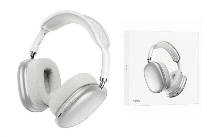 Наушники мониторные беспроводные Hoco ESD15 Cool shadow BT headsphones Silver