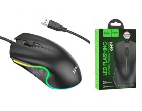 Мышь проводная Hoco GM19 Enjoy gaming luminous wired mouse black (игровая)