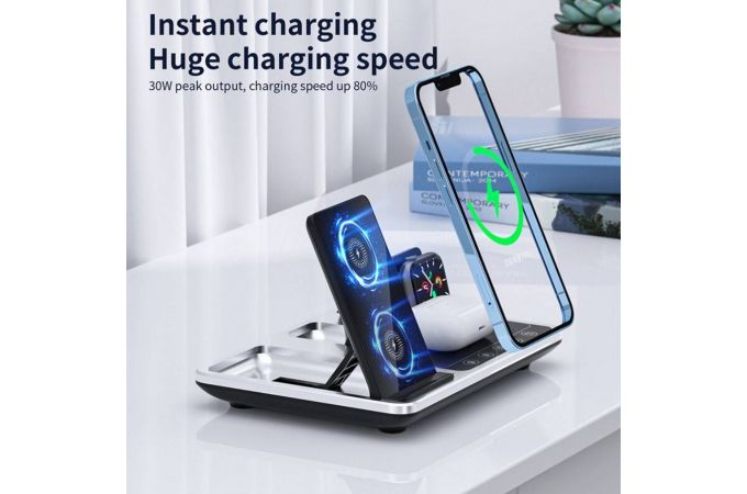 Беспроводное зарядное устройство 4 в 1 No name R11 4in1 Multifunctional Wireless Charger