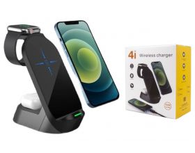 Беспроводное зарядное устройство 4 в 1 No name H30 4 IN 1 Wireless Charging Black