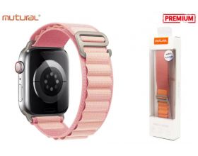 Ремешок MUTURAL ALPINE LOOPBACK SERIES тканевый для Apple Watch 42-49 мм цвет розовый