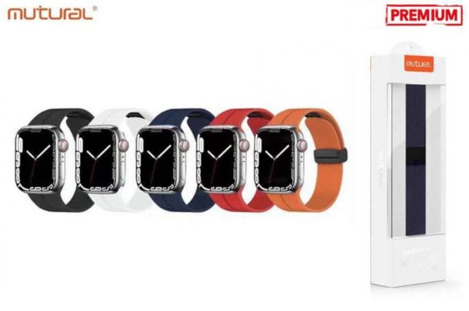 Ремешок MUTURAL BINGCHUAN силикон с застежкой для Apple Watch 38-41 мм цвет черный