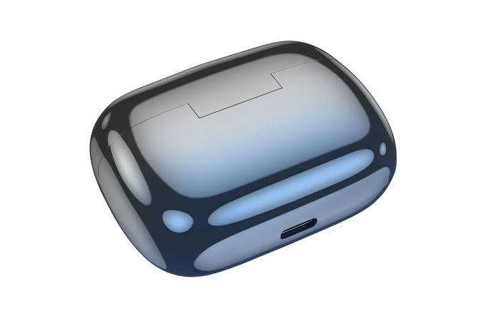 Наушники вакуумные беспроводные HOCO EQ16 Shine wireless BT headset (черно-синяя глазурь)