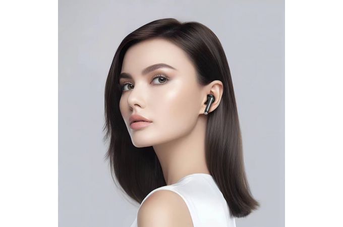 Наушники вакуумные беспроводные HOCO EQ10 Harmony true wireless BT headset (фиолетовый)