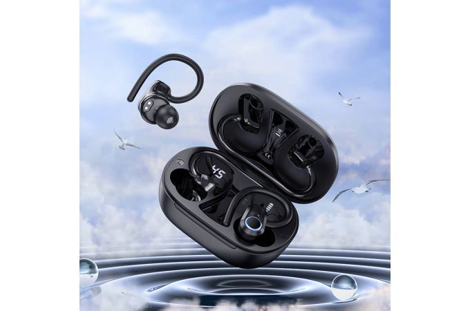 Наушники вакуумные беспроводные HOCO EQ8 Joy in car  true wireless BT headset (черный)