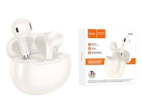 Наушники вакуумные беспроводные HOCO EW61 June wireless stereo headset Bluetooth (топленое молоко)