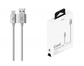 Кабель USB - USB Type-C Ubear Cord 2A 1.2m Grey