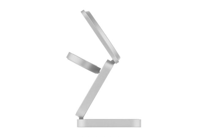 Беспроводное зарядное устройство с поддержкой MagSafe 3в1 25W, uBear Balance Slim Steal (White)