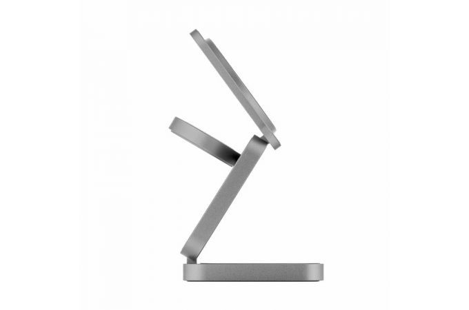 Беспроводное зарядное устройство с поддержкой MagSafe 3в1 25W, uBear Balance Slim Steal (Dark Grey)