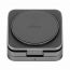 Беспроводное зарядное устройство с поддержкой MagSafe 3в1 25W, uBear Balance Slim Steal (Dark Grey)