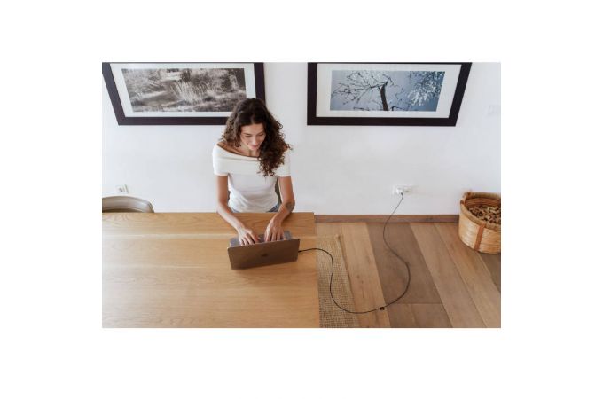 Сетевое зарядное устройство uBear Motion, GaN, 45W (2 ports USB-C) (White)