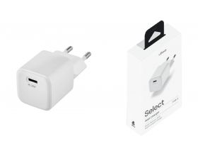 Сетевое зарядное устройство uBear Wall charger Select 20W (USB-C) (Белый)