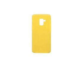 Чехол для Samsung A5 2018 (A530)/A8 2018 тонкий (желтый)