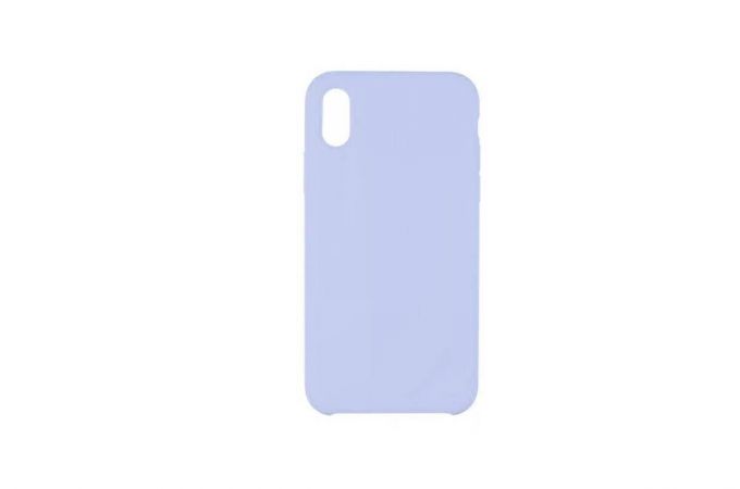 Чехол для iPhone ХS (5.8) Silicone Case Soft Touch (лавандовый) 5