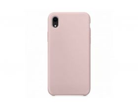 Чехол для iPhone ХR Soft Touch (бледно-розовый) 12