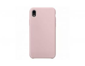 Чехол для iPhone ХR Silicone Case Soft Touch (бледно-розовый) 12