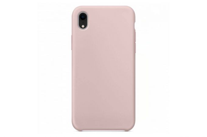 Чехол для iPhone ХR Soft Touch (бледно-розовый) 12