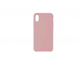 Чехол для iPhone ХS Max Silicone Case Soft Touch (бледно-розовый)