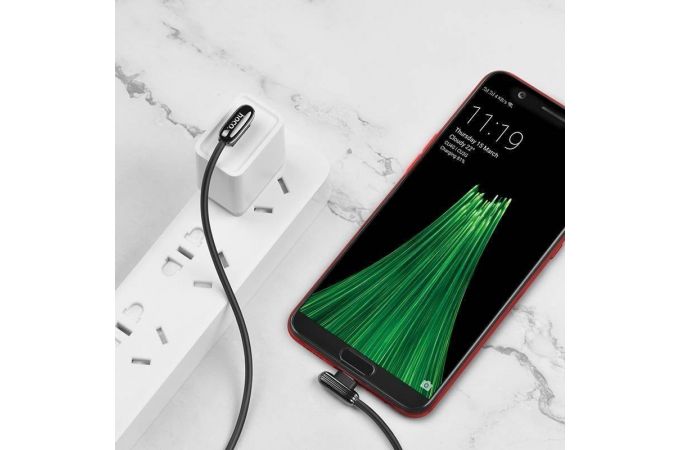 Кабель USB - MicroUSB HOCO U60 2,4A (серый) 1,2м