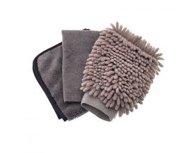 Набор авто 3 в 1 (перчатка + тряпка + тряпка) 480 x 110 мм