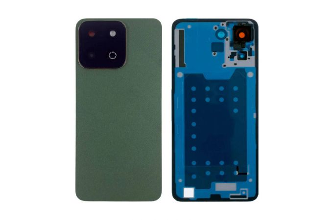 Задняя крышка для Huawei Honor X7c (ALT-LX1) + стекло камеры (зеленый) HQ
