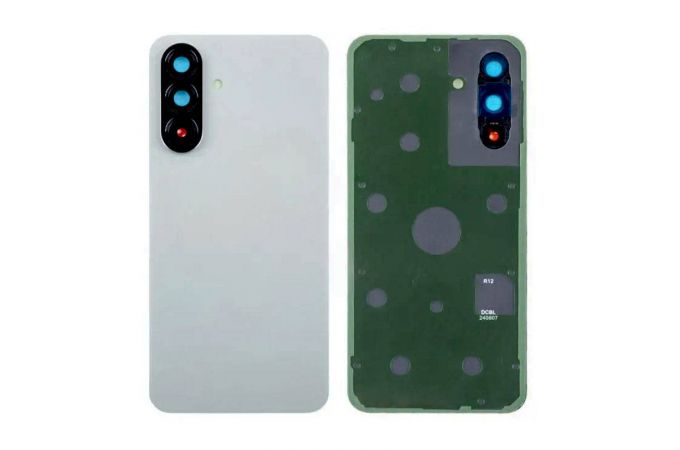 Задняя крышка для Samsung A566B Galaxy A56 5G + стекло камерый (серый) HQ