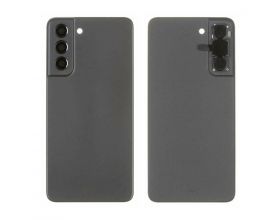 Задняя крышка для Samsung G990B Galaxy S21 FE + стекло камеры (серый) HQ