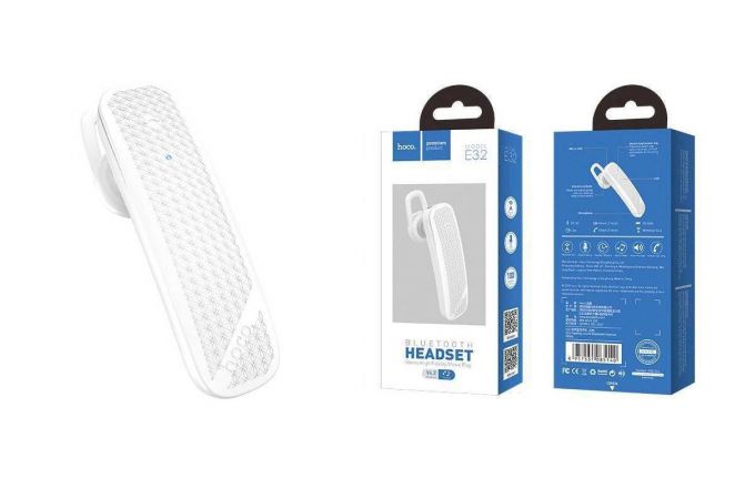 Bluetooth гарнитура HOCO E32 (белый)