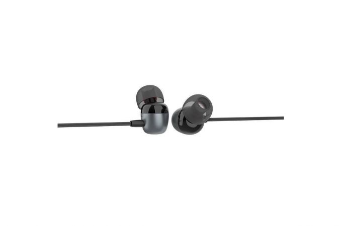 Наушники вакуумные проводные HOCO M31 Delighted sound universal earphones with microphone (серый)