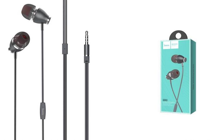 Наушники вакуумные проводные HOCO M28 Ariose universal (серый)