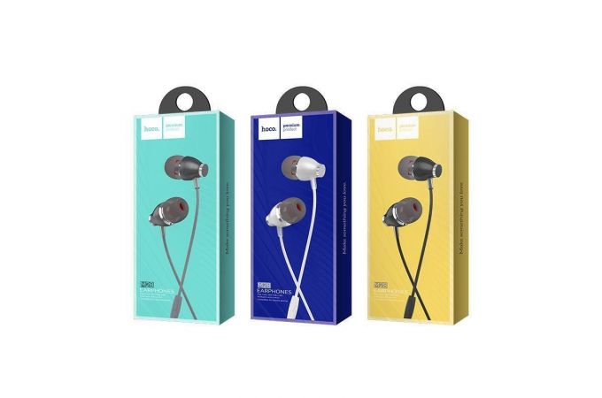 Наушники вакуумные проводные HOCO M28 Ariose universal (серый)